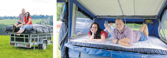 Freie Presse berichtet über Campfix und Frank Maskow Das Ehepaar Corina und Frank Maskow präsentieren ihren Campfix Eigenbau